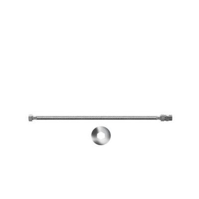 Engate Flexível Hidráulico Inox 60cm 1-2 com Tubo Interno em Borracha EPDM Pádova