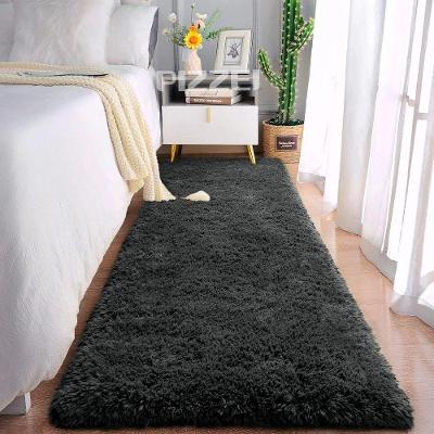 Tapete Passadeira 2 e 00 X 0 e 60 Retangular Felpudo Base Antiderrapante para Sala