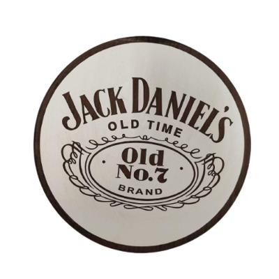 Placa Decorativa Old7 Jack Daniels em MDF para Enfeitar Ambientes Internos Branco Trovarelli Móveis