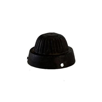 Canopla Paris 15cm para Acabamento Hidráulico em Ferro Fundido Preto Fundição São Cristóvão