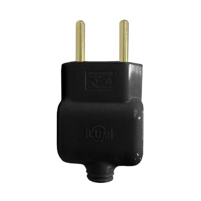Pino Prensa Cabo 2P 10A 250V 14240 para Fixação de Cabos Elétricos Branco Ilumi Materiais Elétricos