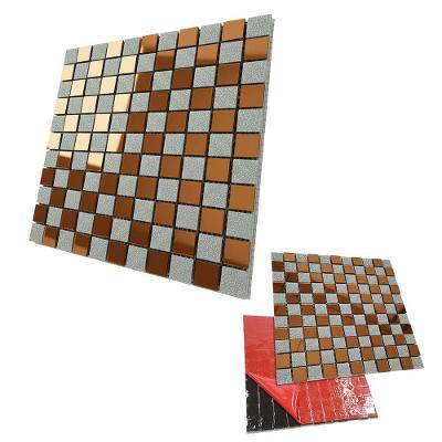 Pastilha de Vidro Autocolante BSL3854 Geométrica Dourado AB Mídia