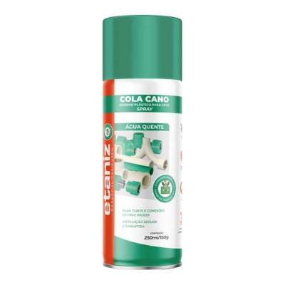 Spray Cola para PVC Água Quente 250ml Adesivo Multiuso Etaniz