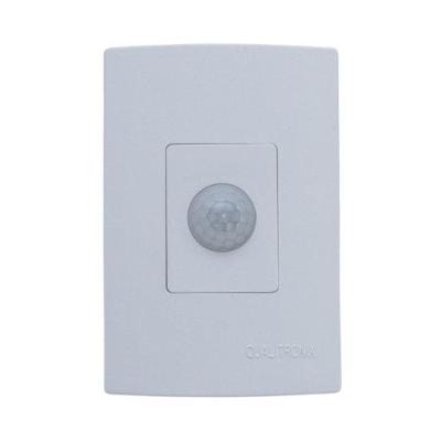 Sensor de Presença Microcontrolado 180 Graus com Fotocélula Branco Qualitronix