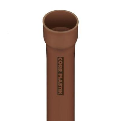 Tubo Soldável 32mm Marrom para Encanamento de Água Fria e Esgoto Corr Plastik