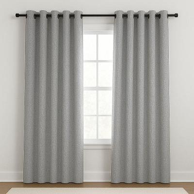 Cortina Blackout para Quarto em Tecido Linho 300x220cm 100% Bloqueio de Luz Cinza Alabama