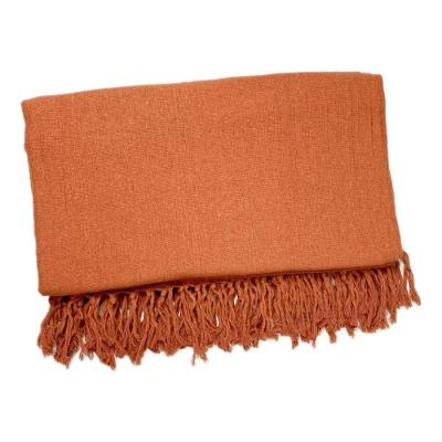 Manta para Sofá Luxo Gigante 120x210 Protetora 100% Algodão Terracota OEM