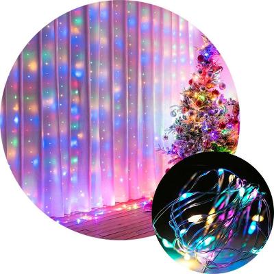 Pisca Cortina de Natal Luzes 280 Lâmpadas LED Brilho Intenso Colorido