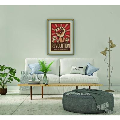 Quadro Decorativo Revolution Retrô Vintage Retangular 20 X 30 Amadeirado