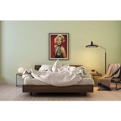Quadro Decorativo Reflexos de Marilyn Retangular 60x40CM Amadeirado