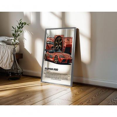 Quadro Decorativo Supra A90 Retangular 50X70 com Vidro Branco