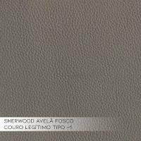 Sofá 3 Lugares Pés Madeira Laus 208 cm Couro Avelã - 4