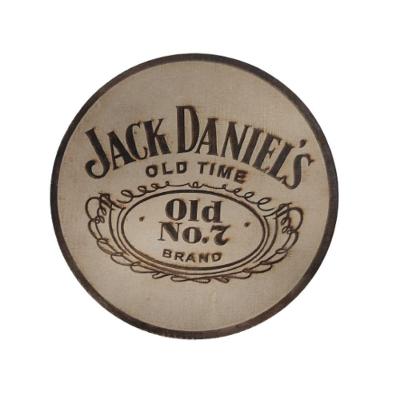 Placa Decorativa Old7 Jack Daniels em MDF com Gravação a Laser Amadeirado Trovarelli Móveis