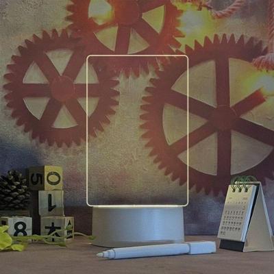 Luminária LED Tipo Lousa 19 X 10 para Anotações com Efeito 3D Monocromático USB OEM