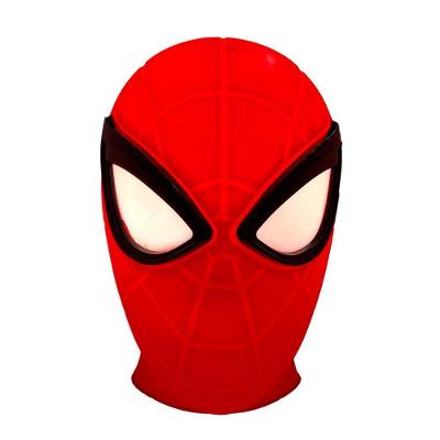 Luminária de Mesa Spider Man Head Marvel Tpc 3D com Luz Suave e Design Realista Vermelho