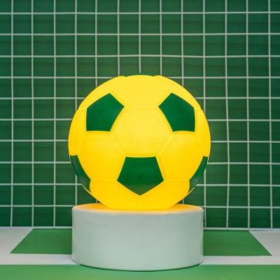 Luminária Bola do Brasil Soccer Ball Tpc com Luz Difusa para Decoração de Ambientes Internos Branco