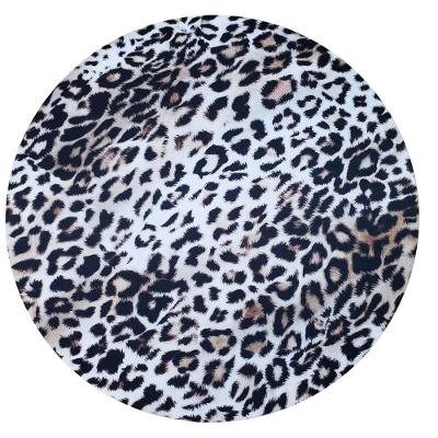 Kit 4 Capas para Sousplat Onça Pintada 35cm Preto Maison Charlo