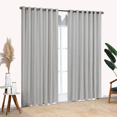 Cortina Blackout Celine Varão 3,0 X 2,7M Poliéster Cinza Lilly Home