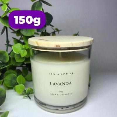 Vela Aromática Artesanal Premium 150g com Cera de Coco Vegetal e Cristais Naturais OEM
