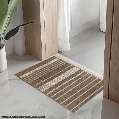 Tapete Passadeira PS-37 66x100CM Sisal Polipropileno Rústico para Ambiente Multiuso Mescla