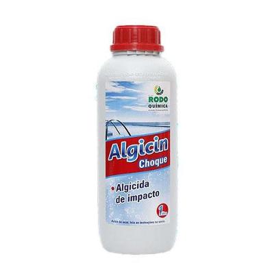 Algicida para Piscina Algicin Choque Elimina Todos os Tipos de Algas Indicado para Piscinas 1 LITRO
