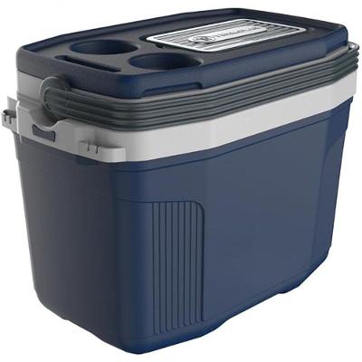 Caixa Térmica 20L Sistema Airflow com Tampa porta-copos e Alça Ergonômica Azul LF Presentes