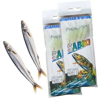 Kit Isca Artificial Camarão Sabiki Fluorescente Pesca Noturna AB Mídia
