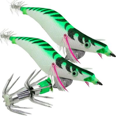 Kit 8 Anzóis Isca de Pesca Artificial Zangarilho com Alta Durabilidade na Água Verde e Branco
