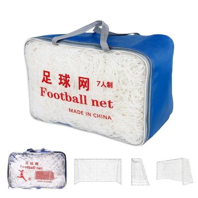Kit 2 Redes de Futebol Society Poliéster com Bolsa Branco AB Mídia