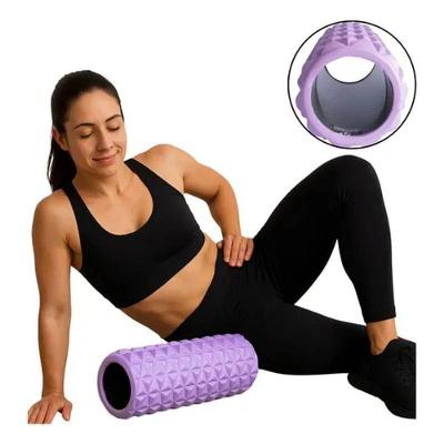 Rolo de Liberação Miofascial T230 com Superfície Texturizada para Massagem Lilás Acte Sports