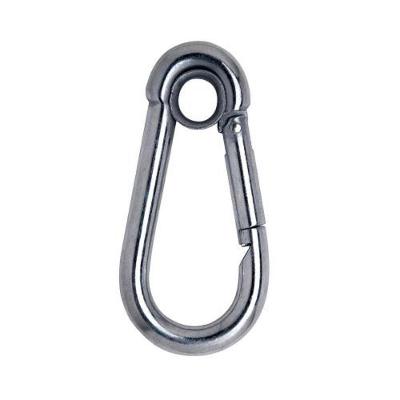 Mosquetão com Trava 8 X 80MM Galvanizado Carga 230 KGF em Aço Maleável Prata Carbostorm Universo