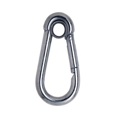 Mosquetão com Trava 6X60MM Galvanizado para Carga de Trabalho 120KGF Prata Carbostorm