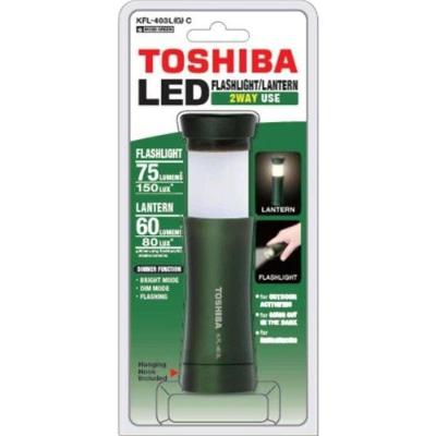 Lanterna 2WAY KFL-403L 75 LUMENS 150LUX Uso Bidirecional com Gancho Verde Toshiba