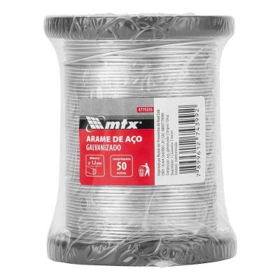 Arame de Aço Galvanizado 1,2mm 50m 0,420g 4775355 para Construção e Reparos Domésticos Mtx