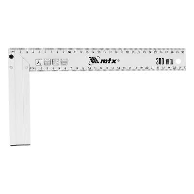 Esquadro de Alumínio Fundido 12'' 300mm 324729 para Carpintaria e Marcenaria Mtx