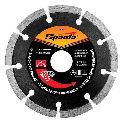 Disco de Corte Diamantado 115 X 22,2mm Disco de Corte Diamantado 115 X 22,2mm Sparta 7310555