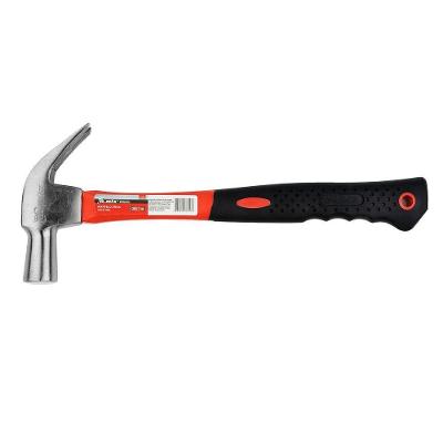 Martelo Unha Cabo Fibra 27mm Aço Médio Carbono 45 Profissional Vermelho MTX