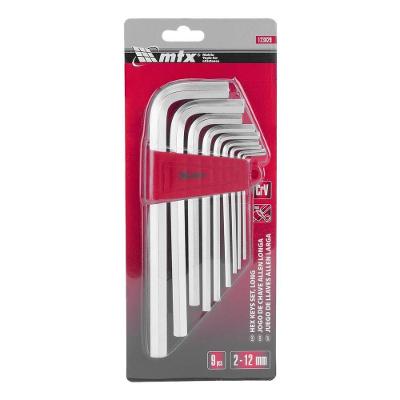 Jogo de Chaves Allen Longas 123029 9 Peças 2 a 12mm Vermelho Mtx