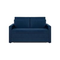 Sofá Cama Castor Casal Salerno Max Suede Azul - 1