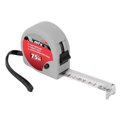 Trena Curta 7,5m 25mm Fine MTX 310189 com Estojo Plástico ABS Vermelho MTX