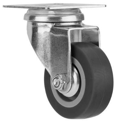 Rodízio Giratório 50mm 27kg 6871355 em Borracha Pvc Vermelho para Carrinhos Manuais Mtx