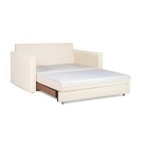 Sofá Cama Castor Casal Salerno Max Suede Bege - 1