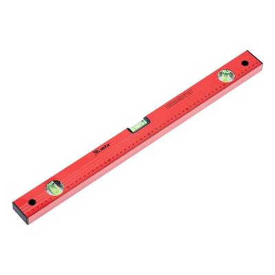 Nível de Alumínio com Régua 600mm 24'' 3 Bolhas Modelo 332239 Vermelho Mtx