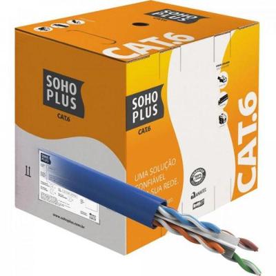 Cabo De Rede Azul Cat.6 Cmx Cx 305M Furukawa Sohoplus - Cx /