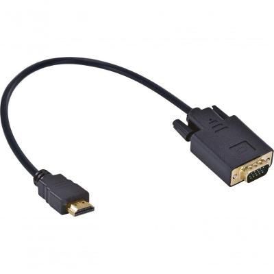 Cabo Conversor Hdmi Vga Hdmi X Vga 1080i 30cm com Conversão Automática de Sinal Vinik