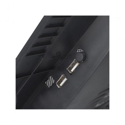 Base para Notebook BPN-02 Centric com Ventilador 120MM Silencioso e LED Azul Preto Evus