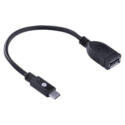 Adaptador Tipo C X USB ACOTGU-20CM com OTG, 480 MBPS, 20 cm, Preto Vinik