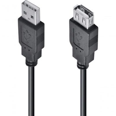 Cabo USB Extensor UAMAF-5 USB a Macho para USB a Fêmea 2.0 5M Preto Vinik