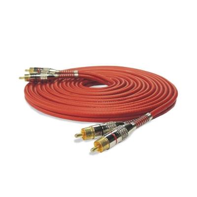 Cabo RCA para Áudio 400 Pro 5MM Vermelho 5M Blindado com Baixa Interferência Technoise