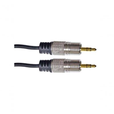 Cabo de Áudio P2 X P2 Estéreo Cabo P2 X P2 Stereo Metal 1.8M com Acabamento Metálico Prata NWT